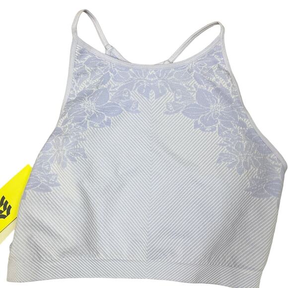 All in Motion Girls' Purple Floral Seamless Textured Bra - Size XL - NWT - Picture 1 of 5